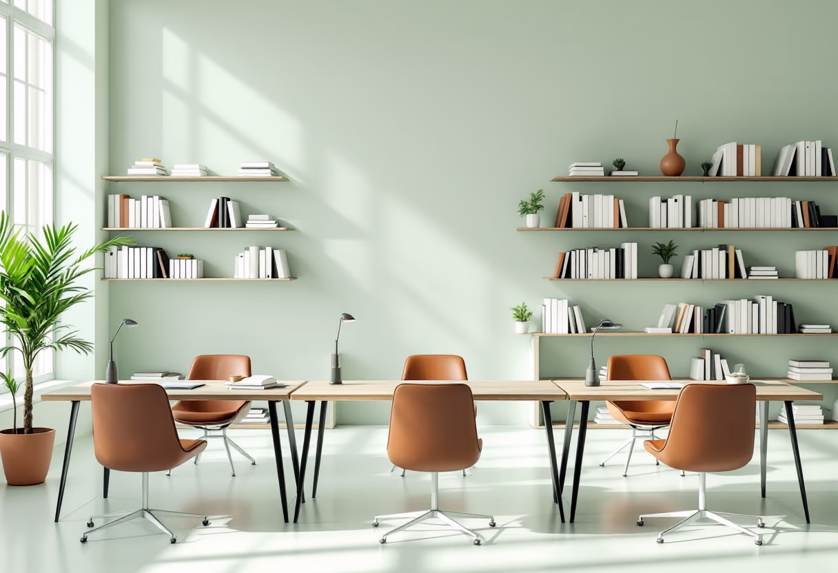 [background image] image of a study space (for a university)